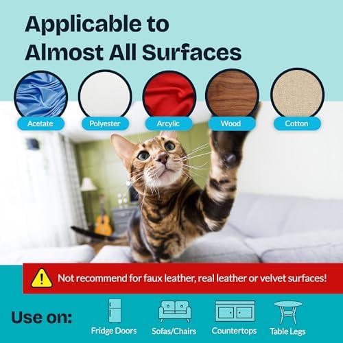 Reli. Cat Scratch Furniture Protector (6 Pack) | Double Sided Anti-Scratch