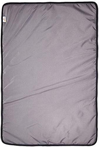4Knines Extra Large Dog Crate Mat – Waterproof, Non-Slip, Machine Washable Crate Mat – Soft, Durable Kennel Mat for Dogs – Pet Bed for Crates, Travel or Home Use - Large (Grey)