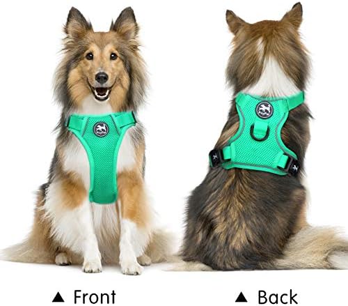 PoyPet Mesh Dog Harness, Reflective Breathable Puppy Vest for Medium Dogs