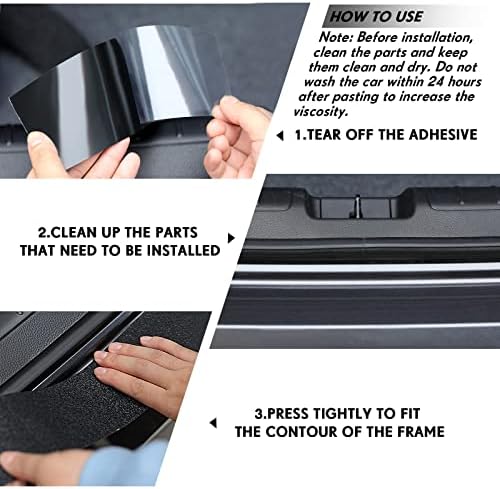 Frienda Car Door Sill Protector Edge Guards,2.8 Inch Wide, 32.8 Feet,Black