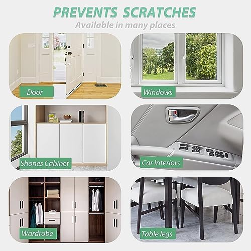 Anti Cat Scratch Furniture Protector, 118" x 12", Single Side Couch FurnitureProtector for Cats, 30 Twist Pins +1 Scraper