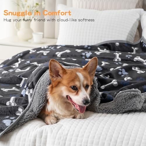 Washable Waterproof Dog Blankets for Large Dogs 60"x80"