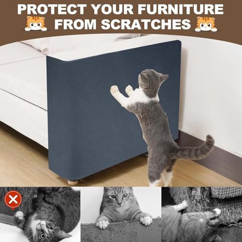 78.7"x15.8" Cat Scratching Mat Self Adhesive Furniture Protector Trim Fit