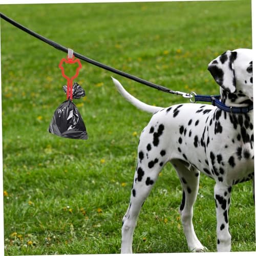 POPETPOP Dog Waste Bag Holder Clip Hands Pet Waste Carrier for Leash Dog Walking Accessories Sturdy Material Easy to Clean