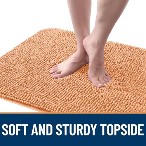 OLANLY Dog Door Mat for Muddy Paws 70x35, Super Absorbent Chenille Mud Mat