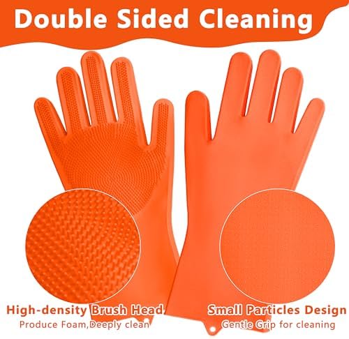 Pet Grooming Gloves—Dog Washing Gloves with High-Density Teeth