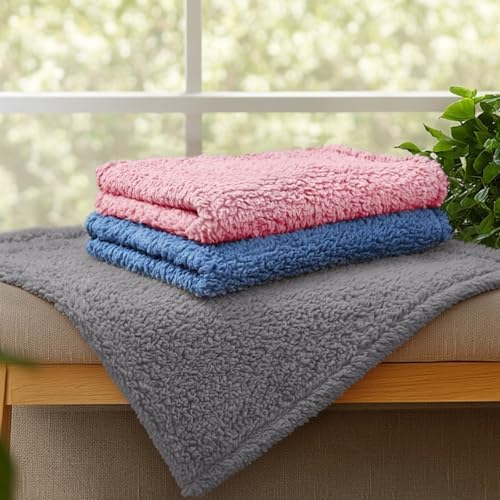 Luciphia 3 Pack Soft Sherpa Fleece Blankets for Dogs Cats Puppies,41"x31"