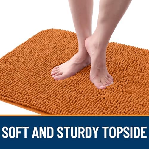 OLANLY Dog Door Mat for Muddy Paws 54x24, Super Absorbent Chenille Mud Mat