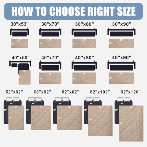Smiry Waterproof Reversible Pet Couch Covers for Dogs