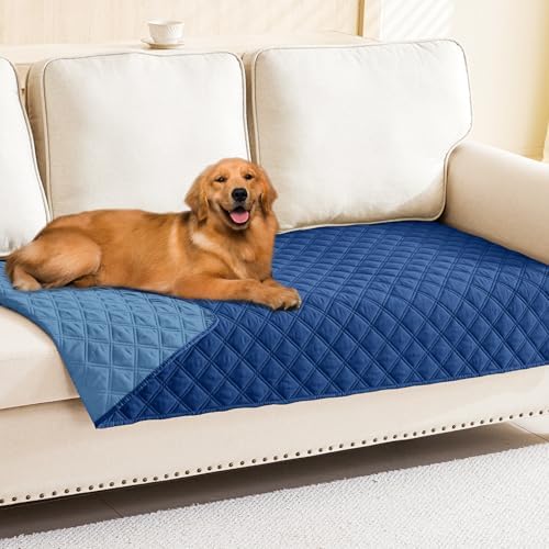 Smiry Waterproof Reversible Pet Couch Covers for Dogs
