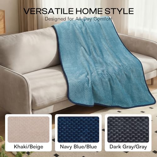 Luciphia Waterproof Blanket for Dog, Washable Reversible Fleece Pet Throw