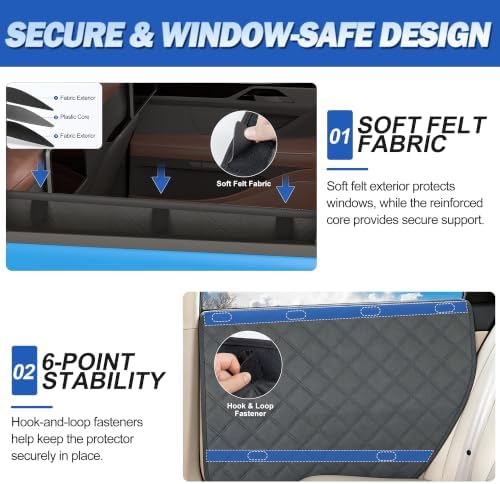 Instraella Car Door Protector for Dogs, 2-Pack, Protects from Dog Scratches