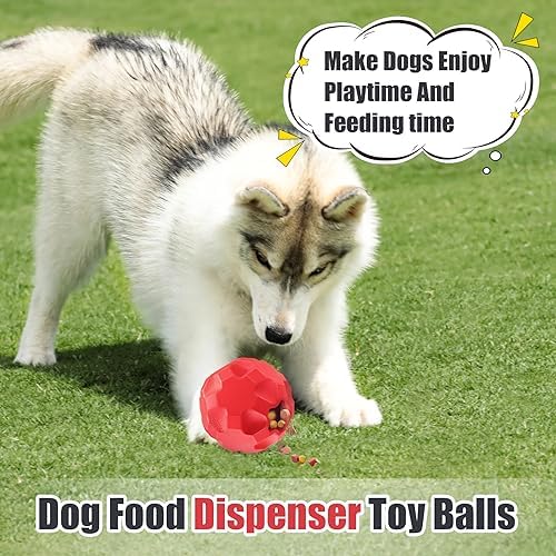 Rubber Treat Dispensing Dog Toys for Aggressive Chewers Large Breed