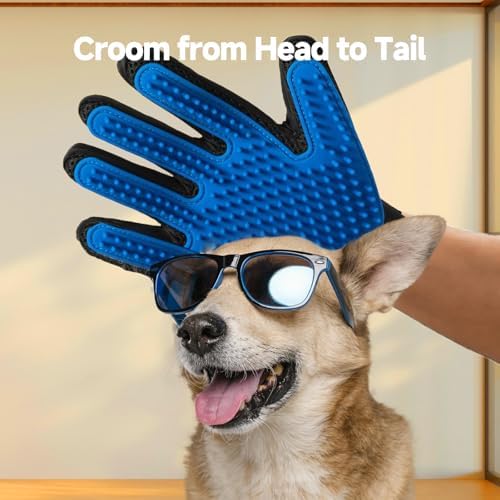 NVNAN 2-in-1 Pet Grooming Glove and Fabric Hair Remover