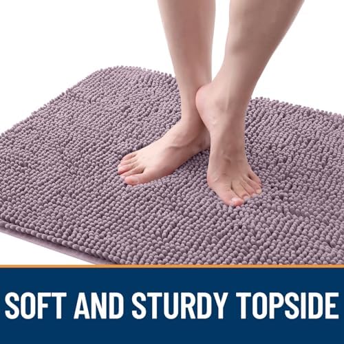 OLANLY Dog Door Mat for Muddy Paws 59x35, Super Absorbent Chenille Mud Mat