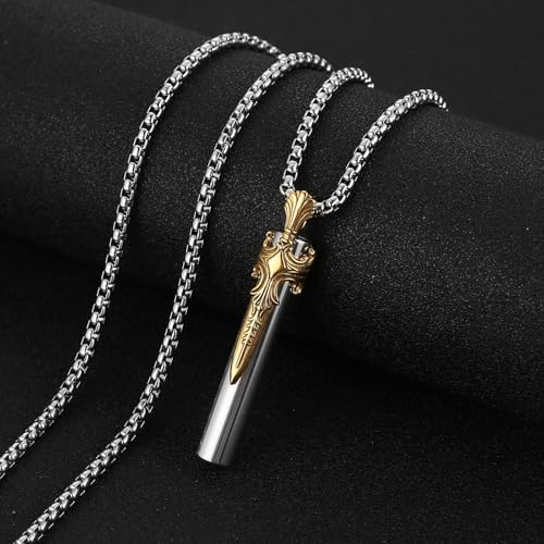 HZMAN Stainless Steel Whistle Necklace for Men Women, 80 Decibel Sports Dog Outdoor Whistle Adventure Gift