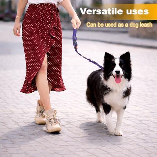 2-Pack Dog Car Seat Belt, 3-in-1 Headrest-Mounted Dog Seatbelt for Car, Adjustable Nylon Pet Safety Leash with Elastic Buffer & Reflective Stitching, Durable Car Harness for Dogs Fits Most Vehicles