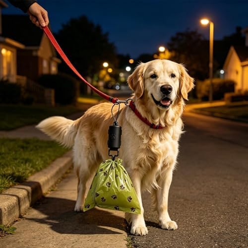 Dog Waste Bag Holder with Lanyard Portable Lightweight Hands-Free