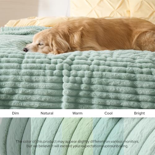 Bedsure ComfyFleece™ Waterproof Dog Blankets for Large Dogs,40x50