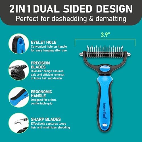 Maxpower Planet Pet Grooming Rake and Dematting Comb, Pet Pro