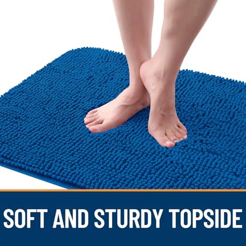OLANLY Dog Door Mat for Muddy Paws 59x32, Super Absorbent Chenille Mud Mat