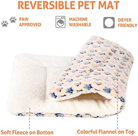 Mora Pets Dog Crate Pad Bed Ultra Soft Pet Mat Star Print Brown 41 x29 Inch