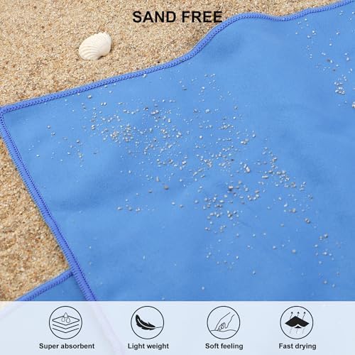 Rainleaf Microfiber Towel Quick Dry Camping & Travel & Gym Towel. Compact