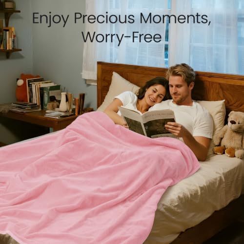 LOOBANI Waterproof Blanket for King Size Bed, Reversible Leakproof 85"x108"