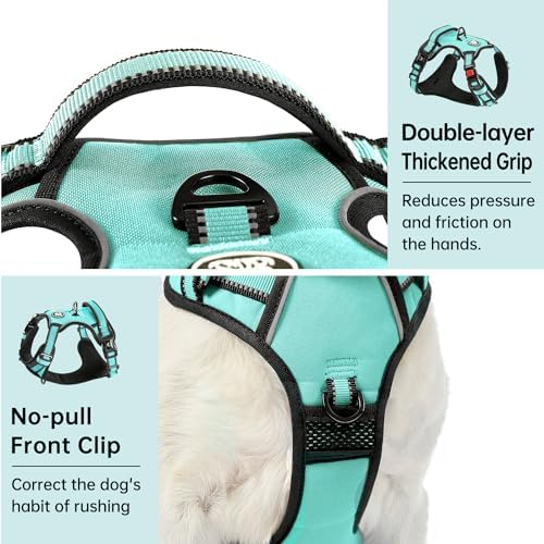 IVY&LANE No Pull Dog Harness for Small Dogs,Reflective Dog Vest Harness