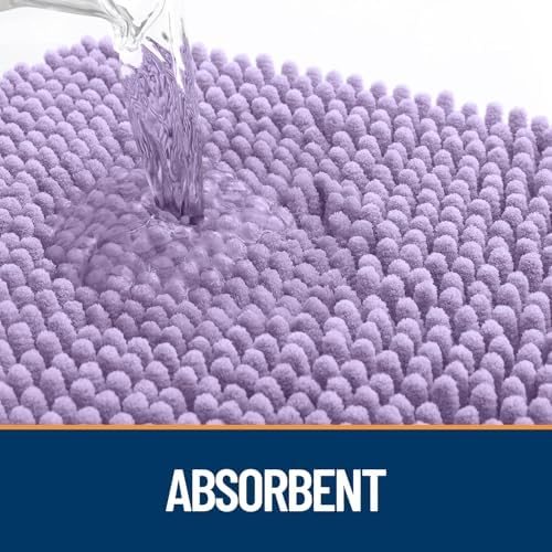 OLANLY Dog Door Mat for Muddy Paws 40x32, Super Absorbent Chenille Mud Mat