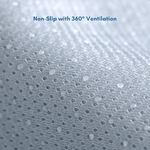 petfelix FrostEase Dog Cooling Mat, Cooling Dog Bed and Cooling Pad for Dog with Qmax 0.4 Yarn, Breathable 3D Airflow Layers, Machine Washable Non Slip Base for Pets, Blue, L, 36"*24"