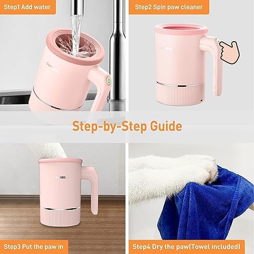 DOGNESS Automatic Dog Paw Cleaner Cup Paw Washer for Medium & Large Dogs