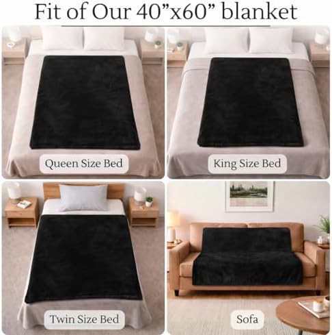 Waterproof Blanket for Bed Couch Sofa, Fleece Throw Blanket (40x60)