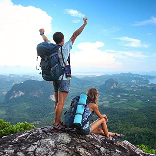 RICHEN Neoprene Water Bottle Carrier Bag with Adjustable Shoulder Strap,Insulated Water Bottle Cover for Stainless Steel/Glass/Plastic Bottles