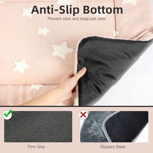 Mora Pets Cat Beds for Indoor Cats Washable Cat Mat Bed Flat Dog Crate Pad