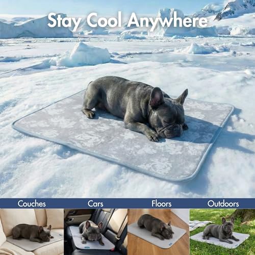 Spark Paws FrostCore Dog Cooling Mat - Non Gel Self Cooling Pet Pad