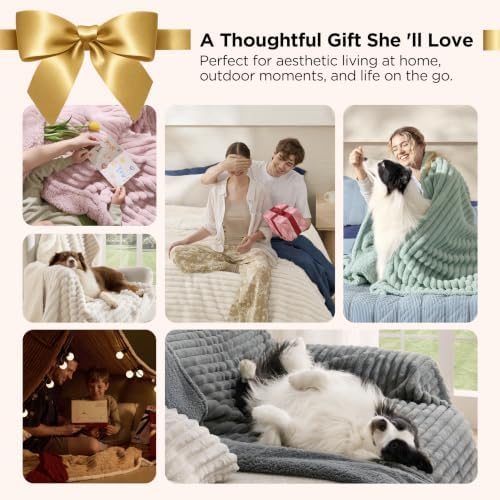 Bedsure ComfyFleece™ Waterproof Blanket for Bed, Twin（60"x80"） Camel Brown
