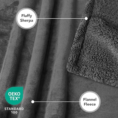 PetAmi Waterproof Dog Blanket for Medium Large Dog Pet, 60x40, Dark Grey