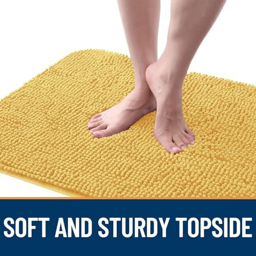 OLANLY Dog Door Mat for Muddy Paws 47x17, Super Absorbent Chenille Mud Mat