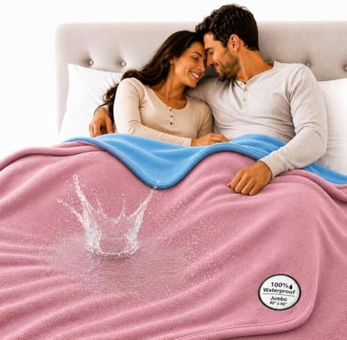 The Original Good-Time Pink/Blue Waterproof Blanket Jumbo 80x60