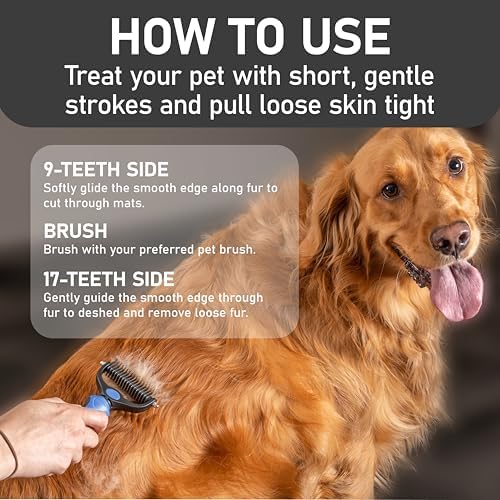 Maxpower Planet Pet Grooming Rake and Dematting Comb, Pet Pro