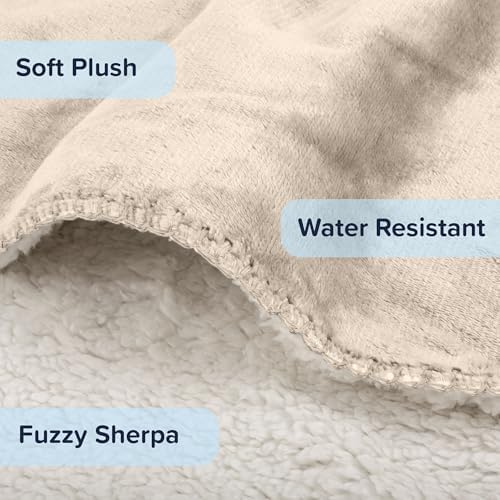 PETMAKER Dog Blanket, Cream, 60” x 80”