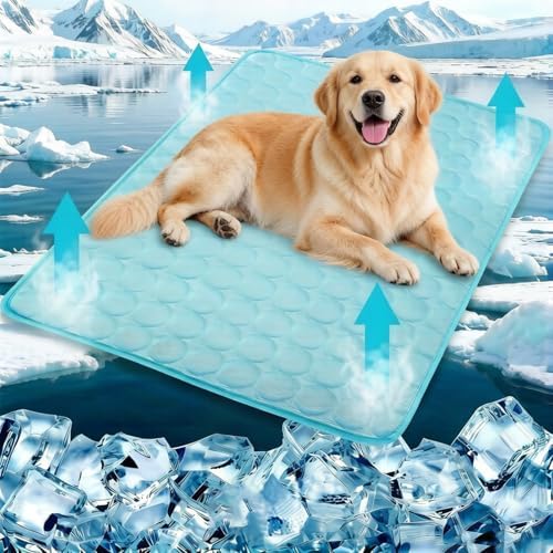SHEJIZE Dog Cooling Mat,Pressure-Activated Cooling Pad Indoor&Outdoor