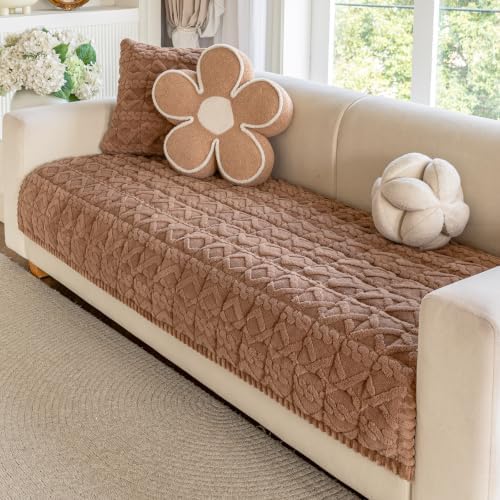 OstepDecor Couch Cover for Dogs, Washable Non Slip Sofa Cover for Pets