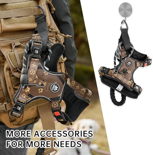 NESTROAD Dog Harness for Medium Sized Dog,No Pull Dog Vest Harness Set