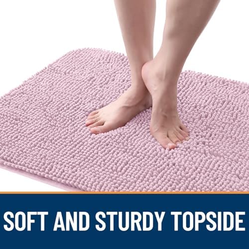 OLANLY Dog Door Mat for Muddy Paws 47x17, Super Absorbent Chenille Mud Mat
