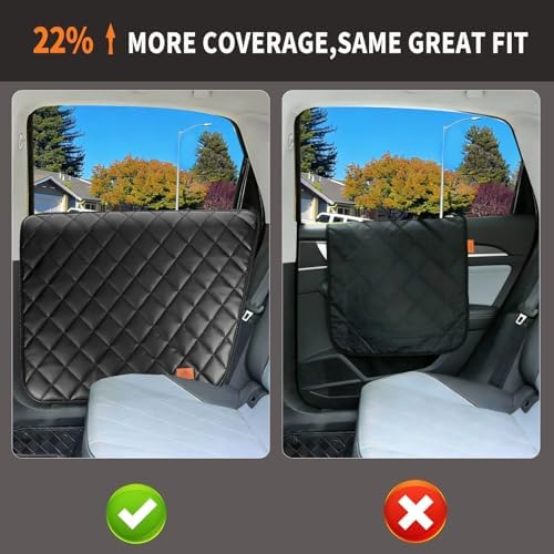 Dog Car Door Protector,PU Leather Dog Car Door Covers,2-Pack,Regular