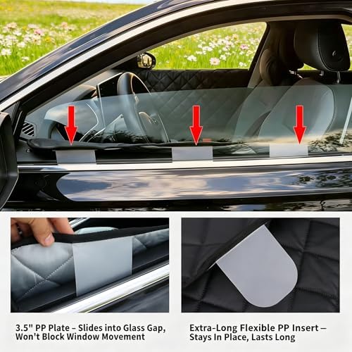 Dog Car Door Protector,PU Leather Dog Car Door Covers,2-Pack,Regular
