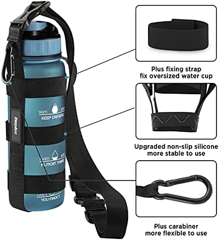 EasyAcc Water Bottle Holder Strap Sling, for Owala FreeSip 24 32 40 oz, Hydro Flask, Cirkul, Yeti, Stanley Flip, Universal Water Bottles, with Carabiner, for Walking Curise Travel (Bottle Excluded)