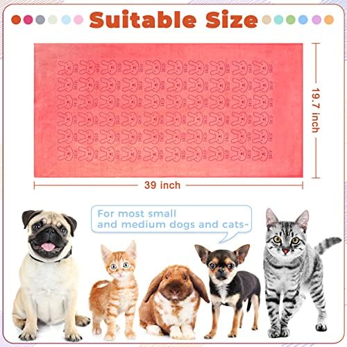Irenare 12 Microfiber Puppy Towels for Drying Small Dogs Cats, Multicolor